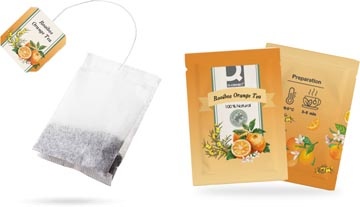 Q-CONNECT Q-CONNECT thee, rooibos orange, zakje van 1,5 g, doos van 20 zakjes