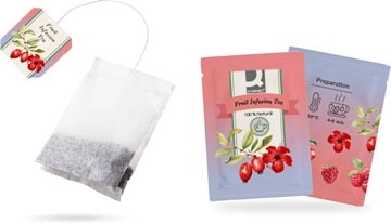 Q-CONNECT Q-CONNECT thee, fruit infusion, zakje van 1,5 g, doos van 20 zakjes