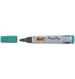 Bic Bic permanent marker 2000-2300 groen, schrijfbreedte 1,7 mm, ronde punt