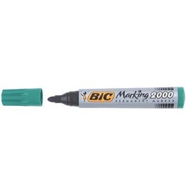 Bic Bic permanent marker 2000-2300 groen, schrijfbreedte 1,7 mm, ronde punt