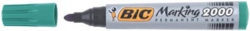 Bic Bic permanent marker 2000-2300 groen, schrijfbreedte 1,7 mm, ronde punt