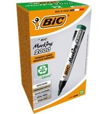 Bic Bic permanent marker 2000-2300 groen, schrijfbreedte 1,7 mm, ronde punt