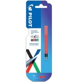 Pilot Pilot vullingen voor Frixion Ball 4-kleurenroller, fijn, rood, pak van 2 stuks