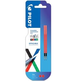 Pilot Pilot vullingen voor Frixion Ball 4-kleurenroller, fijn, rood, pak van 2 stuks