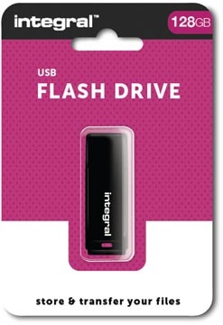 Integral Integral USB 2.0 stick, 128 GB, zwart