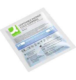 Q-CONNECT Q-CONNECT koud kompres, 13 x 14 cm, eenmalig gebruik, doos van 10 stuks