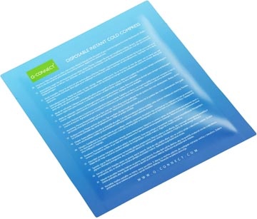 Q-CONNECT Q-CONNECT koud kompres, 13 x 14 cm, eenmalig gebruik, doos van 10 stuks