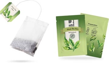 Q-CONNECT Q-CONNECT thee, Green tea pure, zakje van 1,5 g, doos van 20 zakjes
