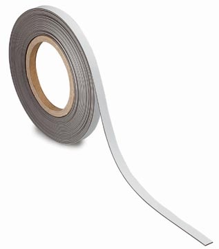 Maul MAUL magnetisch etiketband beschrijf- en wisbaar, 10mtx10mm, wit