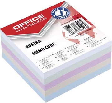 Office Products OFFICE products vulling memokubus, 8,5 x 8,5 x 4 cm, geassorteerde kleuren