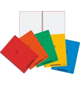 Aurora Aurora Writing 80 spiraalschrift, ft 29,5 x 21 cm, 120 bladzijden, geruit 5 mm