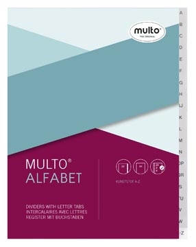 Multo Multo tabbladen voor ft A4, uit PP, set A-Z