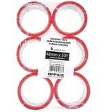 Office Products OFFICE products verpakkingstape, 48 mm x 46 m, rood