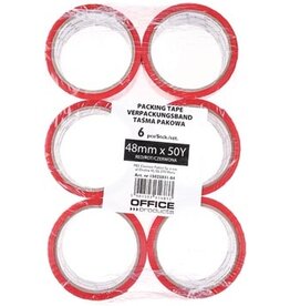 Office Products OFFICE products verpakkingstape, 48 mm x 46 m, rood