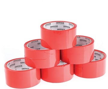 Office Products OFFICE products verpakkingstape, 48 mm x 46 m, rood
