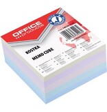 Office Products OFFICE products memokubus, gelijmd, 8,5 x 8,5 x 4 cm, geassorteerde pastelkleuren