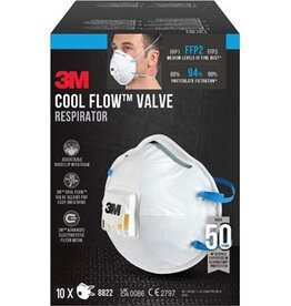3M 3M Cool Flow stofmasker, FFP2, met ventiel, pak van 10 stuks