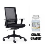 Euroseats ACTIE EUROSEATS: 1 x bureaustoel Canillo (ref. CAN2010) + GRATIS 1 x Yankee kaars, 623 g