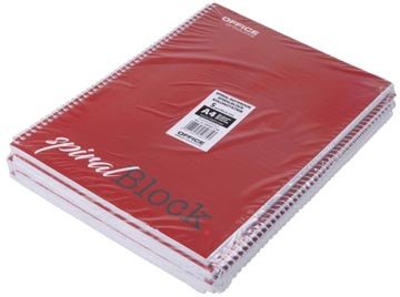 Office Products OFFICE products spiraalschrift, A4, 80 blad, gelijnd