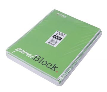 Office Products OFFICE products spiraalschrift, A4, 80 blad, geruit 5mm