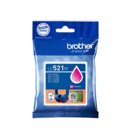 Brother Brother inktcartridge, 500 pagina's, OEM LC-521M, magenta