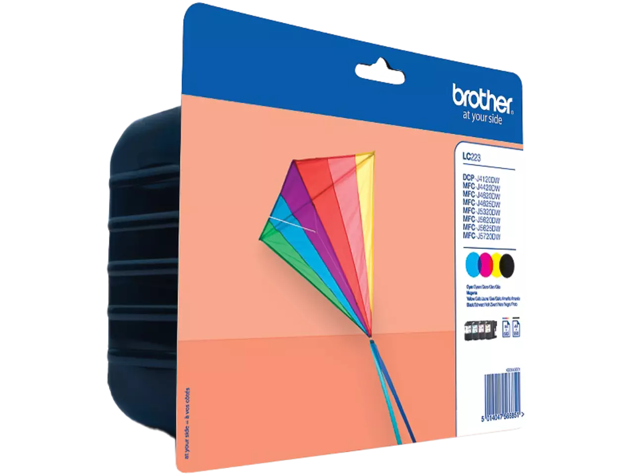 Brother inktcartridge, 600 pagina's, OEM LC-223VP, 4 kleuren