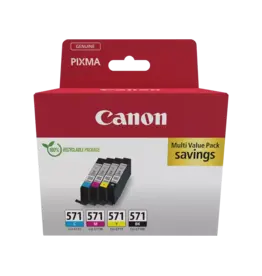 Canon Canon inktcartridge CLI-571, 345 pagina's, OEM 0386C009, 4 kleuren
