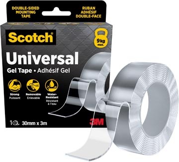 Scotch Scotch Universal montage geltape, ft 30 mm x 3 m, transparant