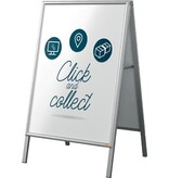 Nobo Nobo Essence stoepbord, uit aluminium, ft A1