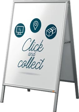 Nobo Nobo Essence stoepbord, uit aluminium, ft A1