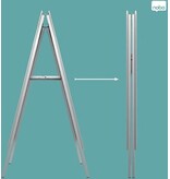 Nobo Nobo Essence stoepbord, uit aluminium, ft A1