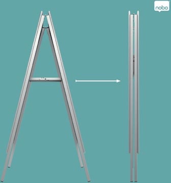 Nobo Nobo Essence stoepbord, uit aluminium, ft A1