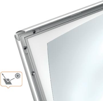 Nobo Nobo Essence stoepbord, uit aluminium, ft A1
