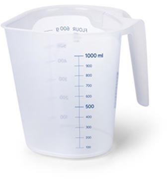 Day to day DTD maatbeker, 1 l, kunststof, transparant