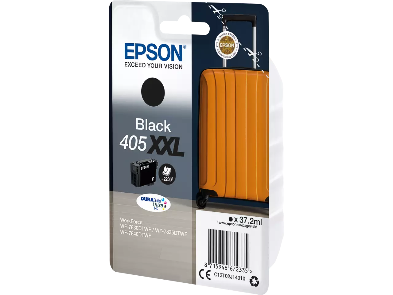 EPSON (C13T02J14020) WF ink black XXL (original)