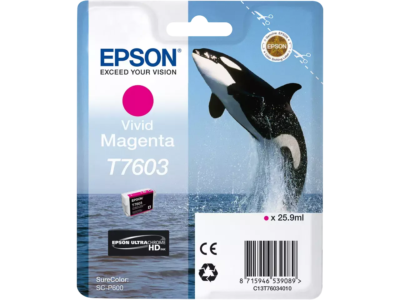 EPSON (C13T76034N10) SC ink magenta vivid (original)