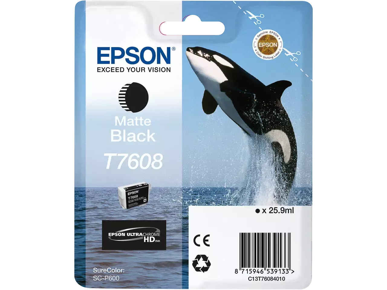 EPSON (C13T76084N10) SC ink matte black (original)