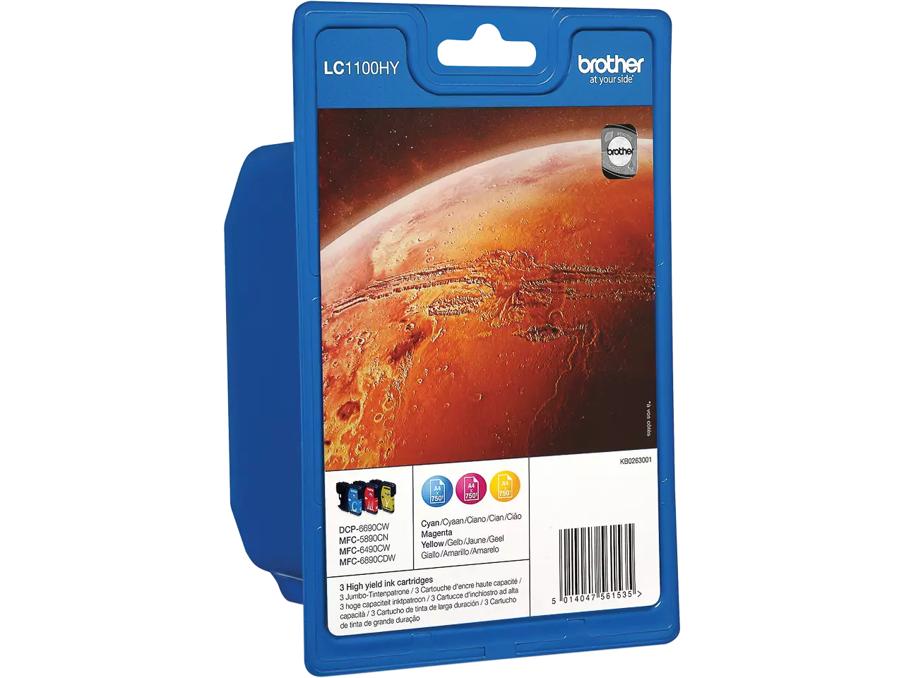 Brother LC1100HYRBWBP BROTHER MFC ink (3) cmy — 3x750pages blister