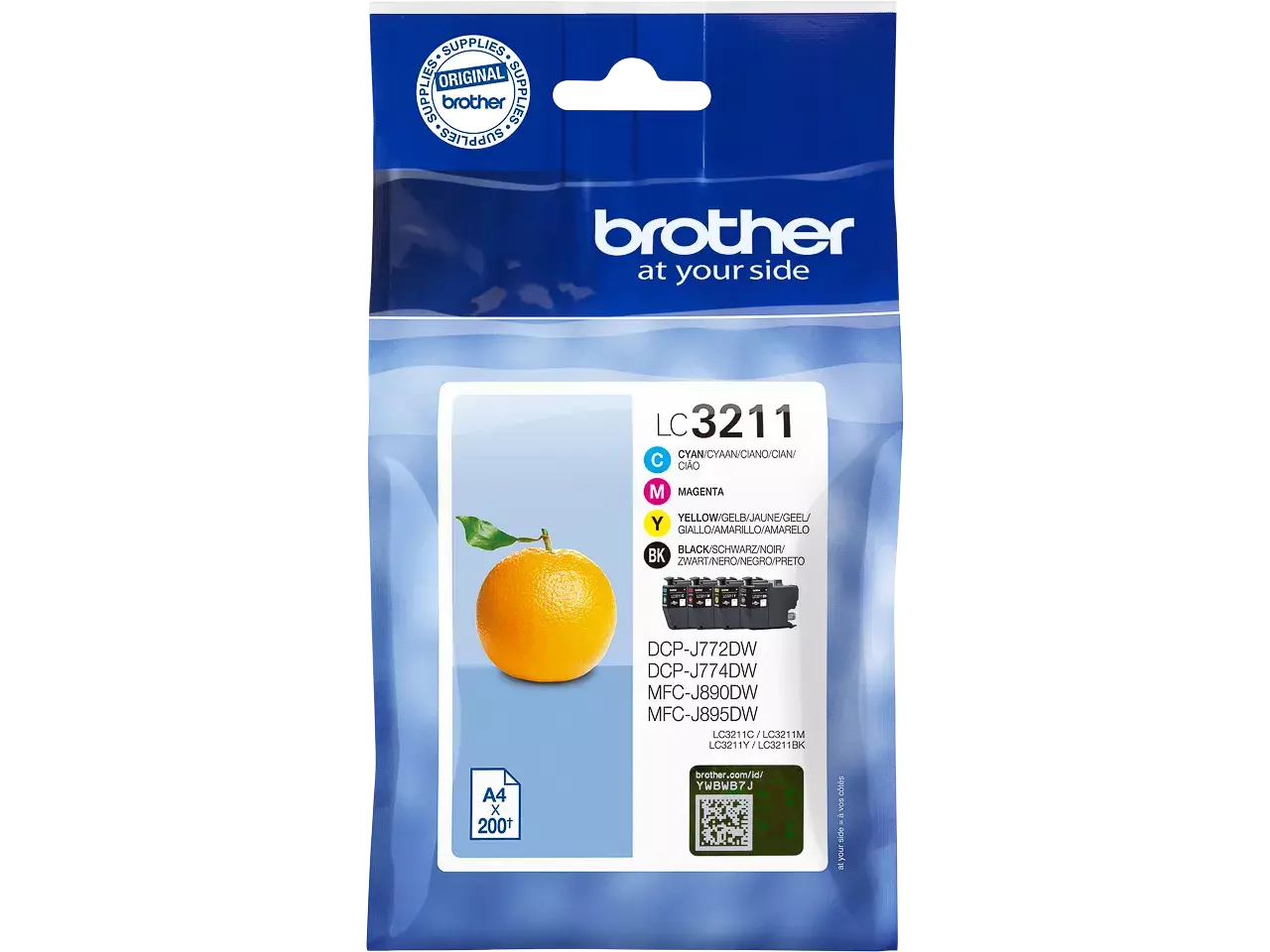 Brother LC3211VAL BROTHER DCP/MFC ink (4) cmyk — ST 4x200pages blist