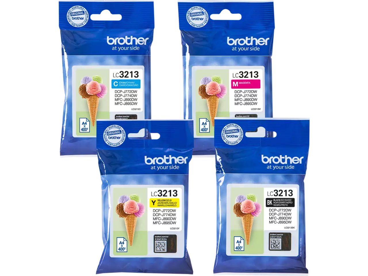 Brother LC3213VAL BROTHER DCP/MFC ink (4) cmyk — HC 4x400pages blist