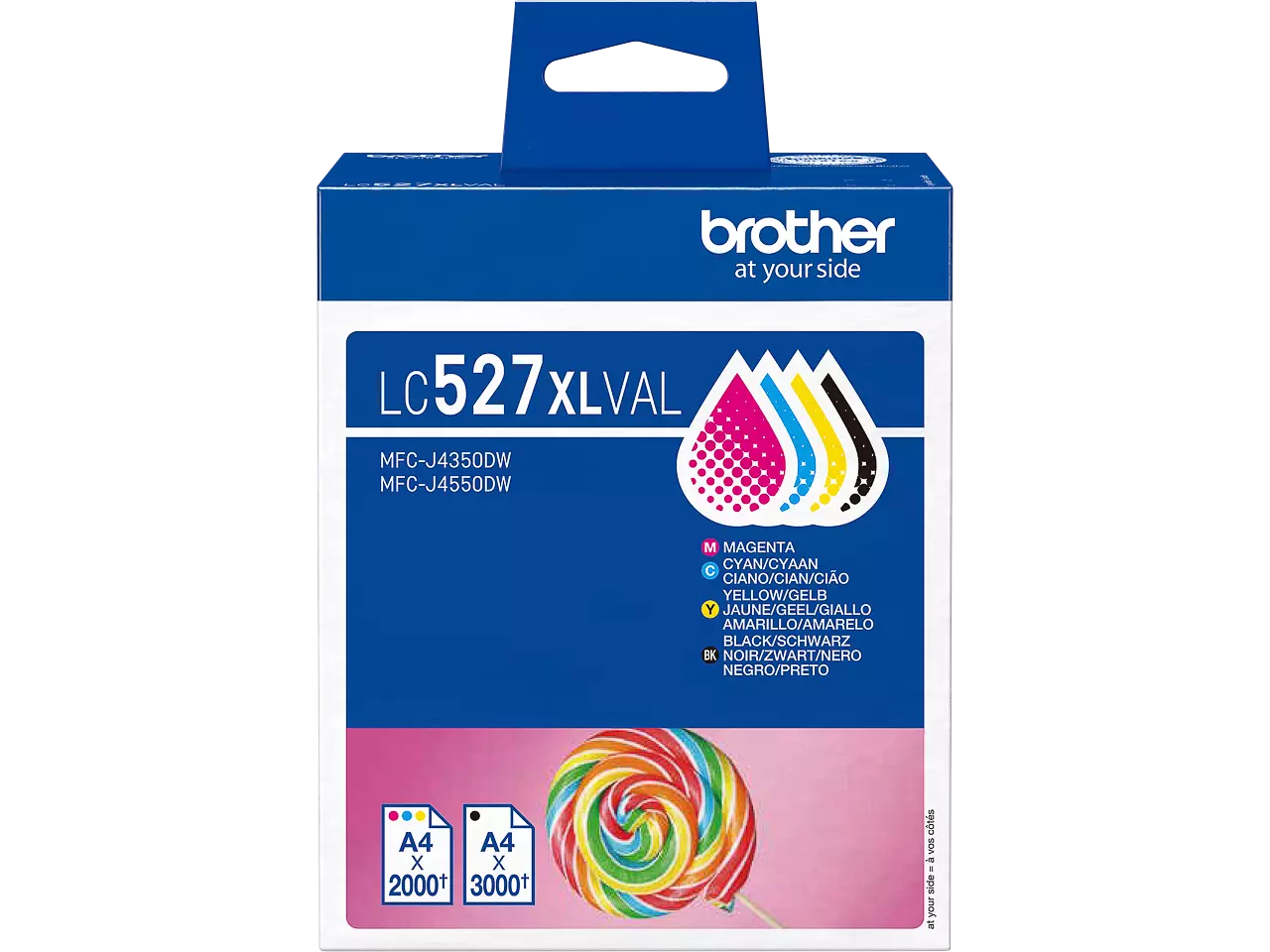 Brother LC527XLVAL BROTHER MFC ink (4) cmyk XL — 1300blk+3x2000cmypa