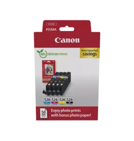 Canon 4540B019 CANON CLI526 Pixma — ink+photo paper (4) cmyk w/o S