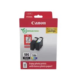 Canon 7171C004 CANON PG595+CL586+GP501 — Pixma MG ink+photo paper