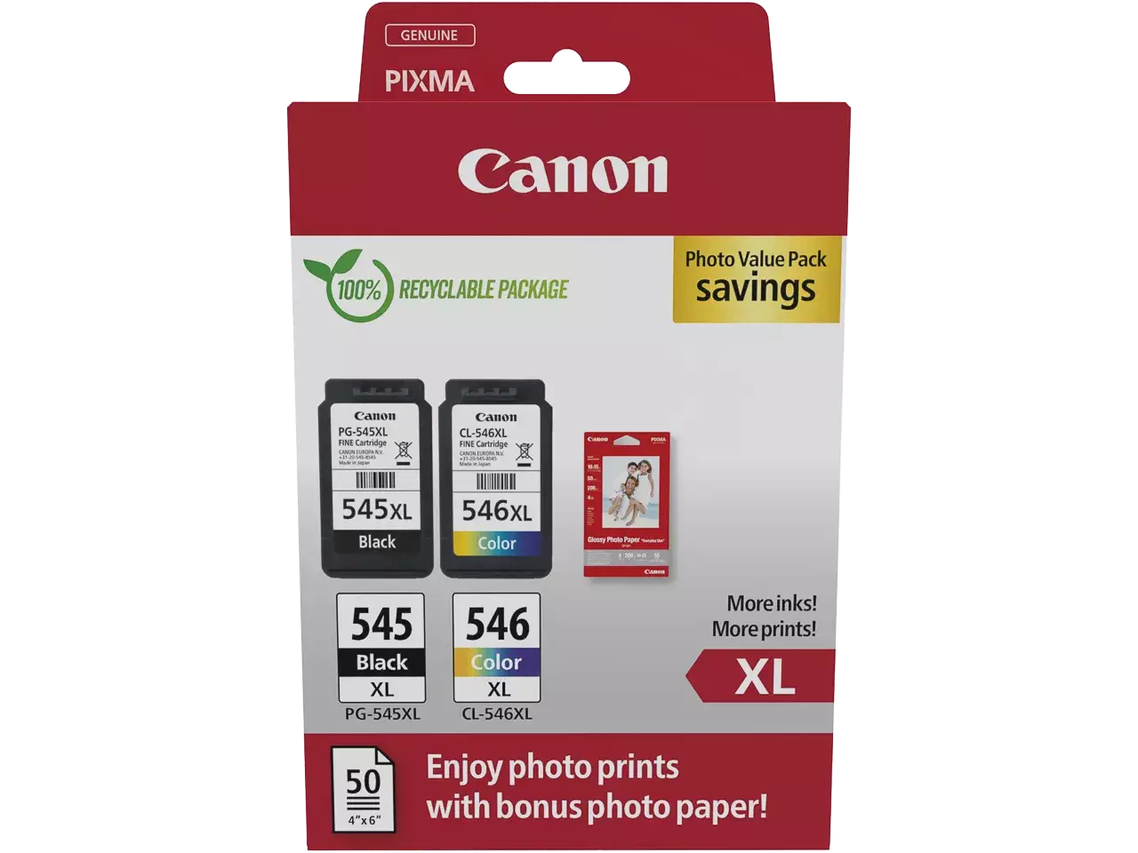 Canon 8286B011 CANON PG545XL+CL546XL Pixma MG — ink+photo paper (2