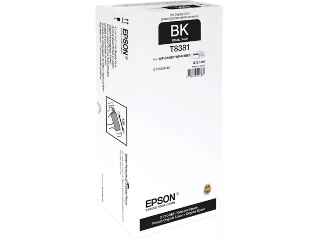 Epson Epson T8381 (C13T838140) ink 318ml black (original)