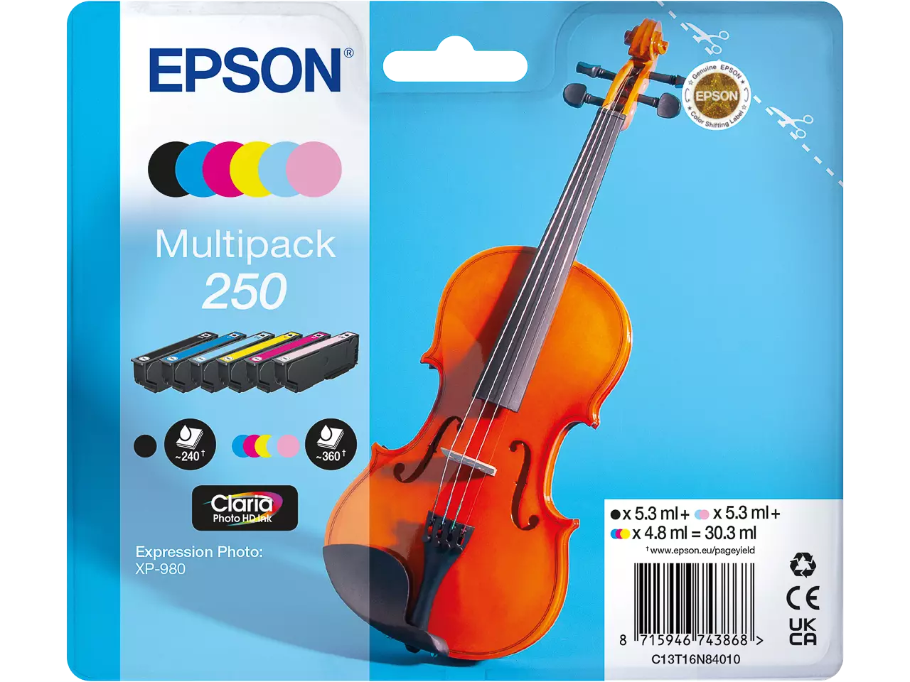 Epson C13T16N84010 EPSON 205 XP ink (6) — cmyk lc/lm ST 2040pages