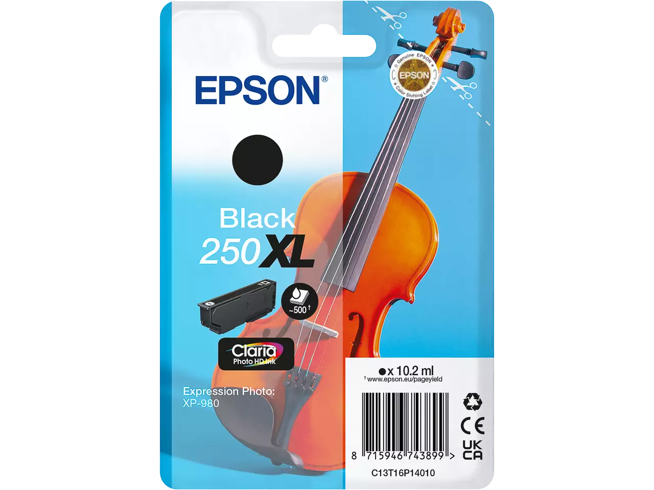 Epson C13T16P14010 EPSON 250XL XP ink black — 500pages