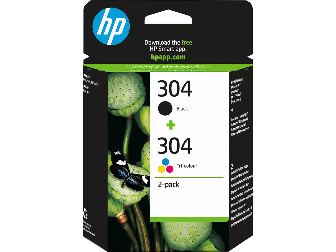 Hewlett Packard 3JB05AE#301 HP 304 DJ ink (2) blk-col ST — 120/100pages blis