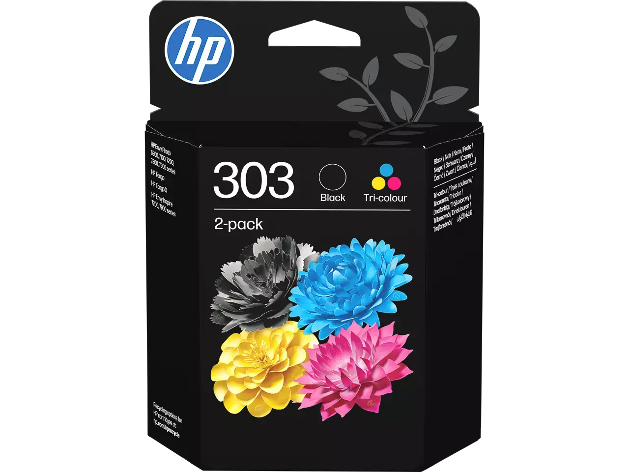 Hewlett Packard 3YM92AE#LS1 HP 303 Envy Photo ink (2) — blk-col ST 200/165pa