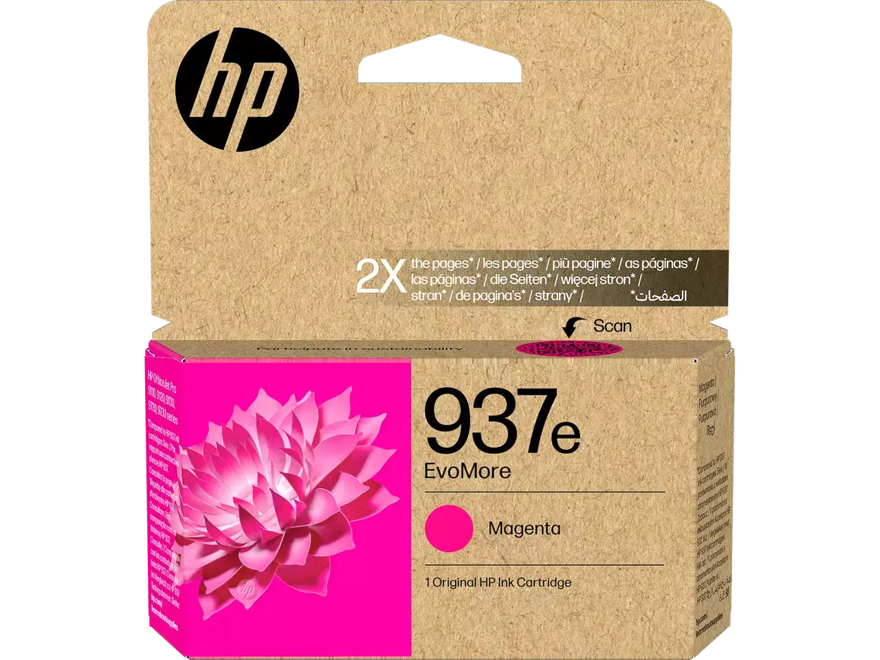 Hewlett Packard 4S6W7NE#LS1 HP 937e EvoMore OJ PRO ink — magenta 1650pages 2